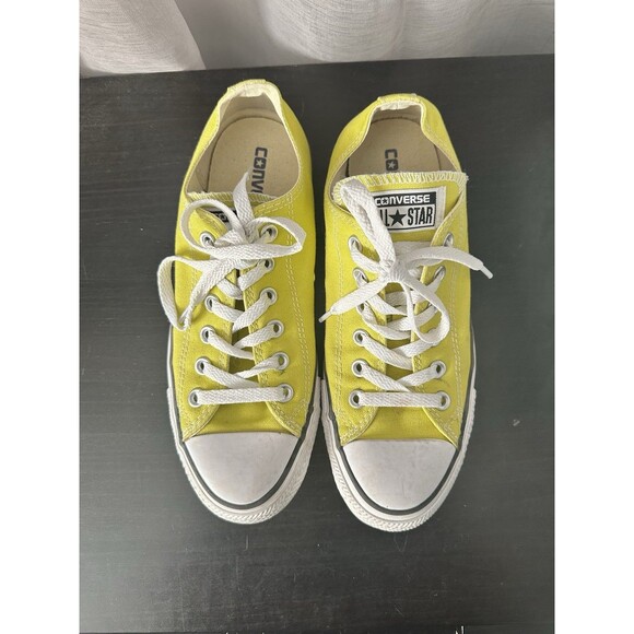 Converse Chuck Taylor All Star Neon Yellow Sneaker Shoes Size M 6 Wo’s 8 - Picture 3 of 7
